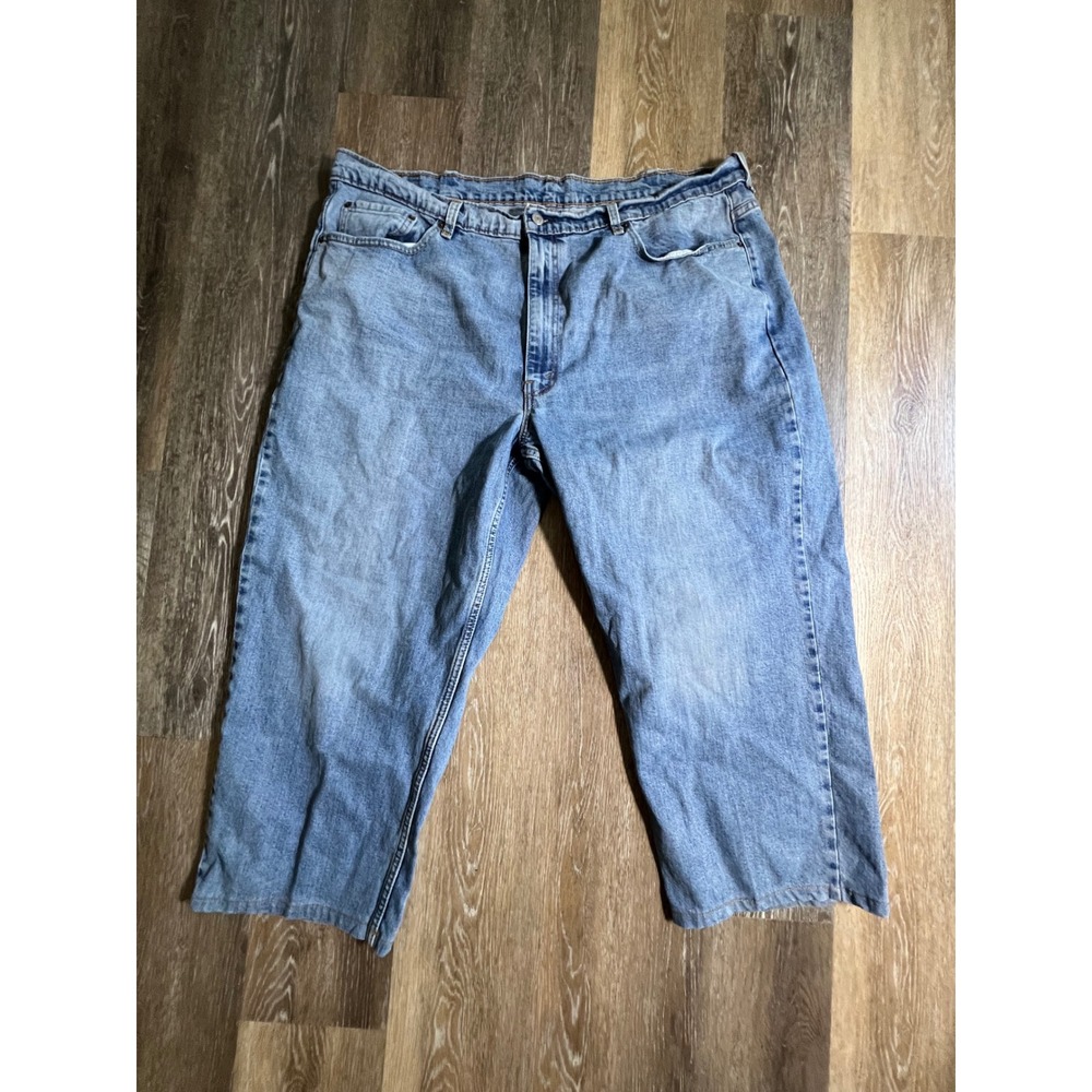 Levi's 550 Relaxed Fit Jeans Mens 44x29 Blue Light Wash Excellent Denim Pants